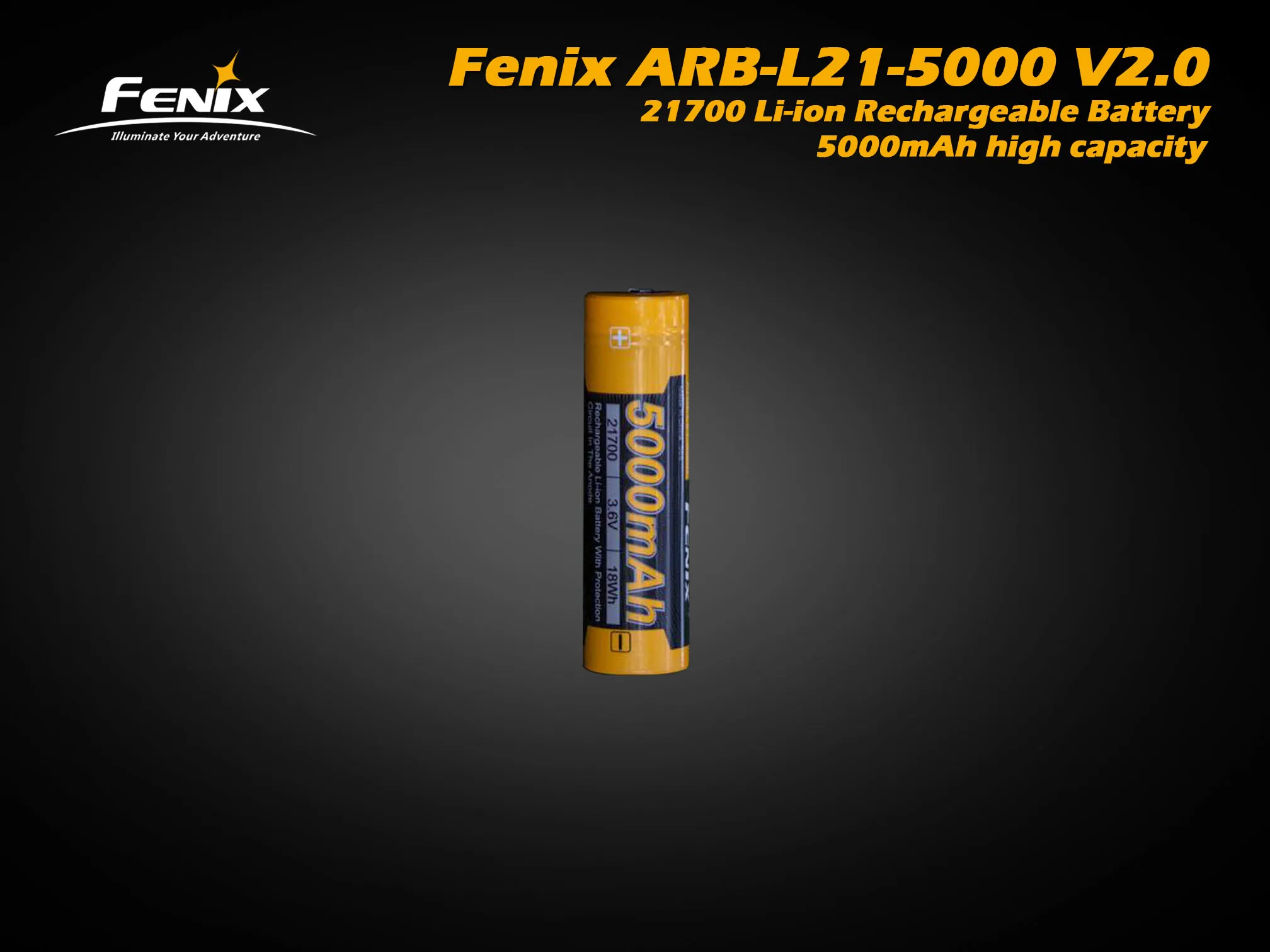FenixARB-L21-5000 V2.0 21700 Li-ion Rechargeable Battery