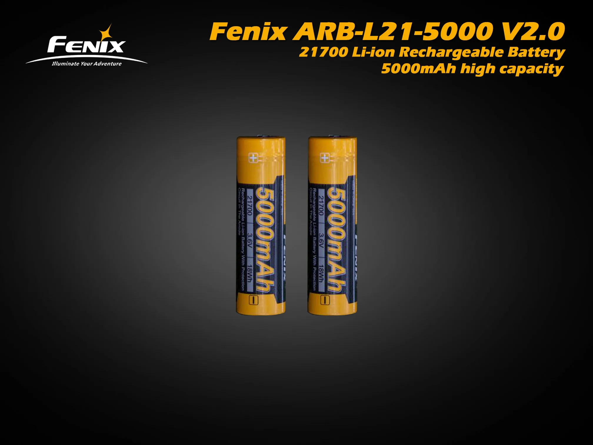FenixARB-L21-5000 V2.0 21700 Li-ion Rechargeable Battery