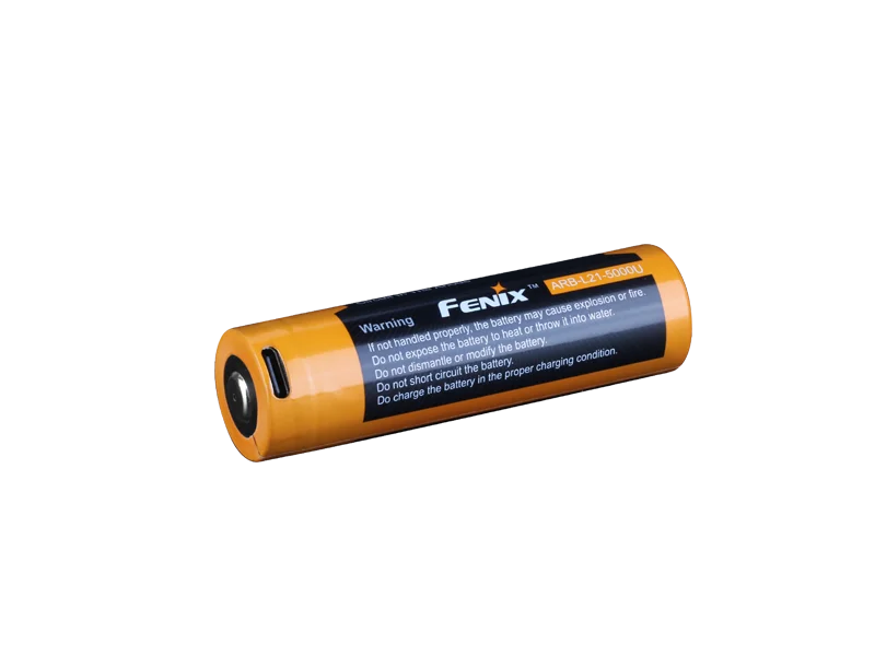Fenix ARB-L21-5000U 21700 Li-ion USB Rechargeable Battery cutout