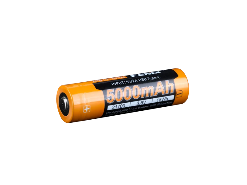 Fenix ARB-L21-5000U 21700 Li-ion USB Rechargeable Battery cutout