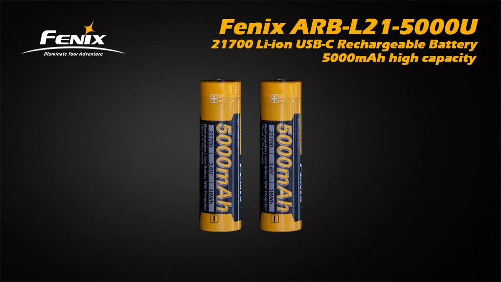 FenixARB-L21-5000U 21700 Li-ion USB Rechargeable Battery