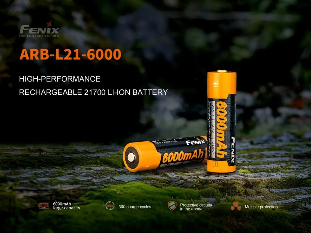 Fenix ARB-L21-6000 21700 Li-ion Rechargeable Battery