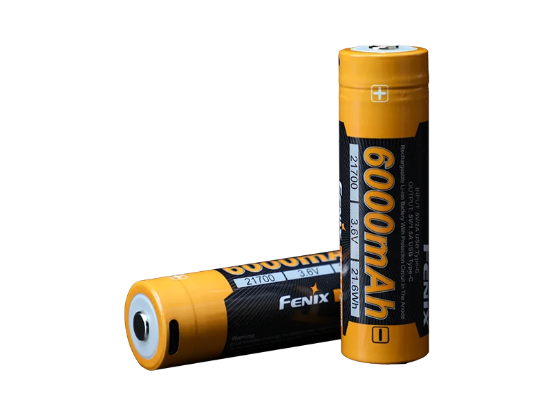Fenix ARB-L21-6000B 21700 Li-ion USB-C Rechargeable Battery cutout