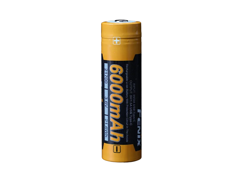 Fenix ARB-L21-6000B 21700 Li-ion USB-C Rechargeable Battery cutout