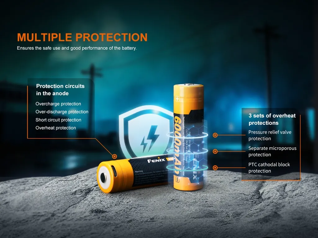 Fenix ARB-L21-6000B 21700 Li-ion USB-C Rechargeable Battery - view 5