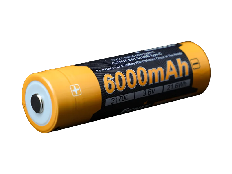 Fenix ARB-L21-6000B 21700 Li-ion USB-C Rechargeable Battery cutout