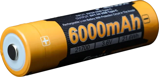 Fenix ARB-L21-6000B 21700 Li-ion USB-C Rechargeable Battery — detail view 3