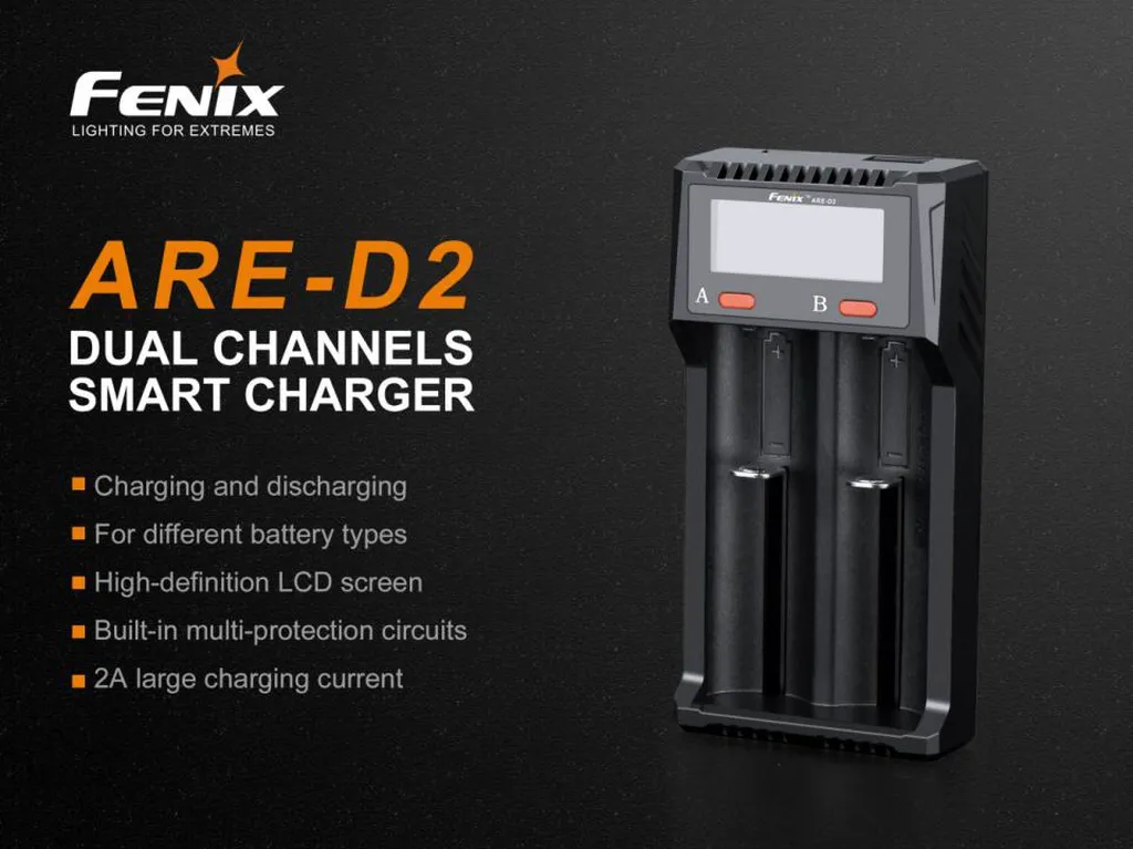 FenixARE-D2 Dual Bay Smart Battery Charger