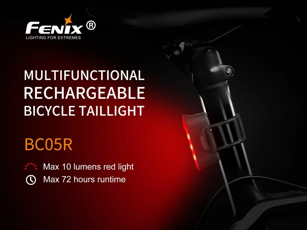 Fenix BC05R V2.0 Rechargeable Bicycle Tail Light