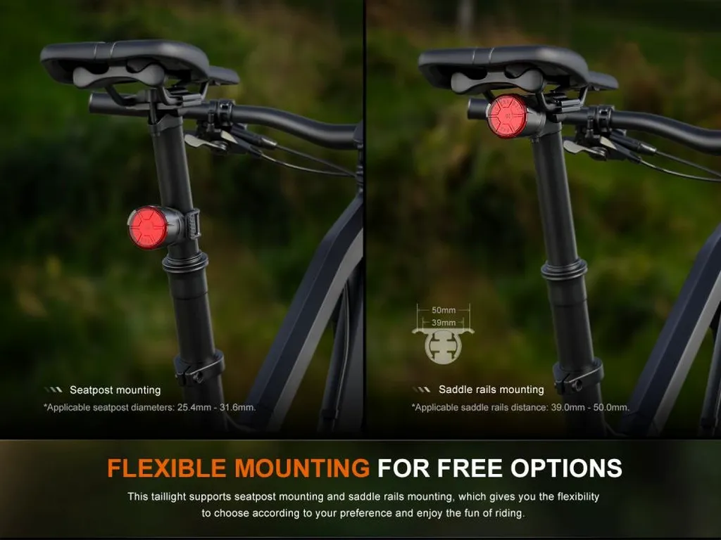 Fenix BC06R Smart Brake Sensing Rechargeable Bicycle Taillight - view 4