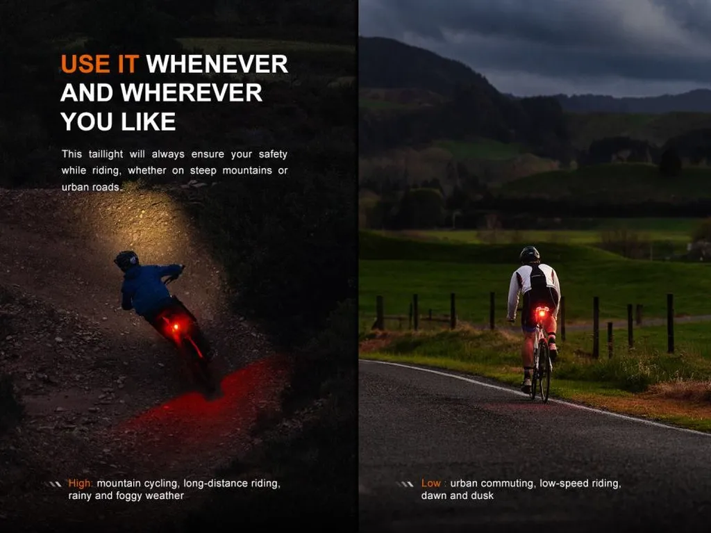 Fenix BC06R Smart Brake Sensing Rechargeable Bicycle Taillight - view 8