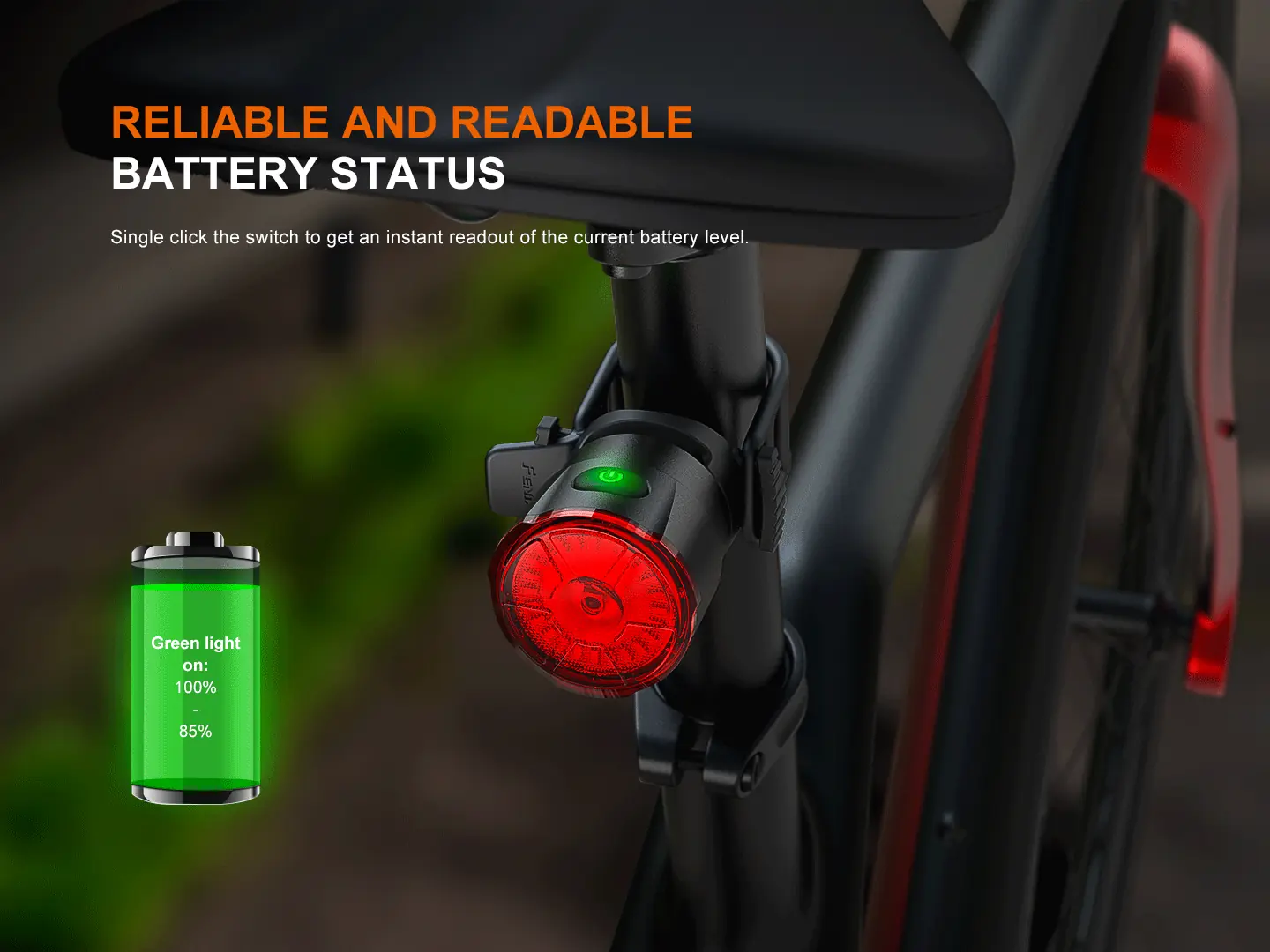 Fenix BC06R Smart Brake Sensing Rechargeable Bicycle Taillight - view 12