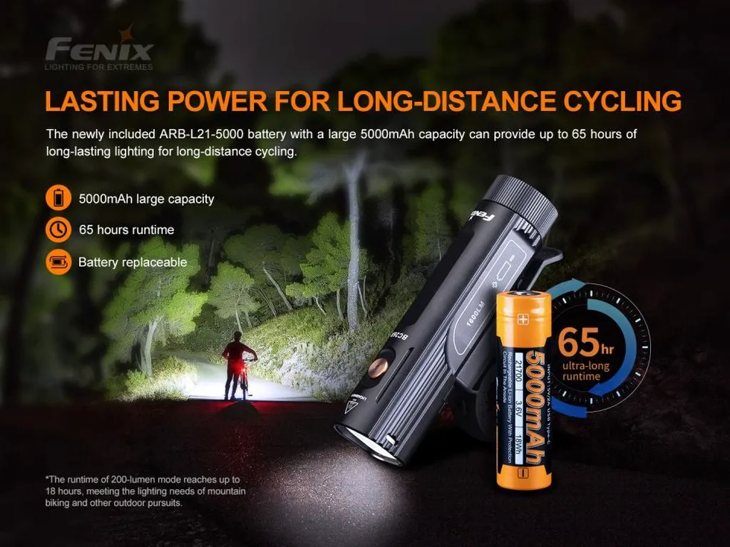 Fenix BC26R Ultra Bright Rechargeable Bicycle Light - view 4