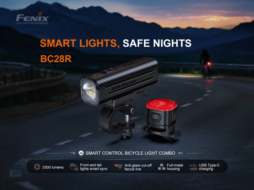 Fenix BC28R Smart Control Bicycle Light Combo