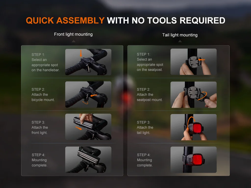 Fenix BC28R Smart Control Bicycle Light Combo - view 13