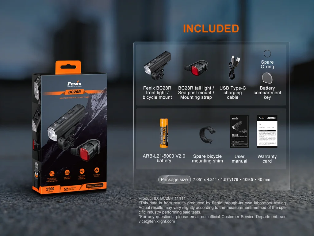 Fenix BC28R Smart Control Bicycle Light Combo - view 18