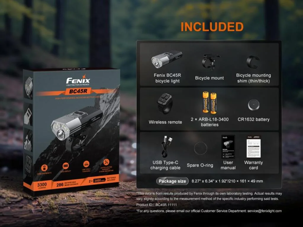Fenix BC45R High-Performance Mountain Bike Light - view 16