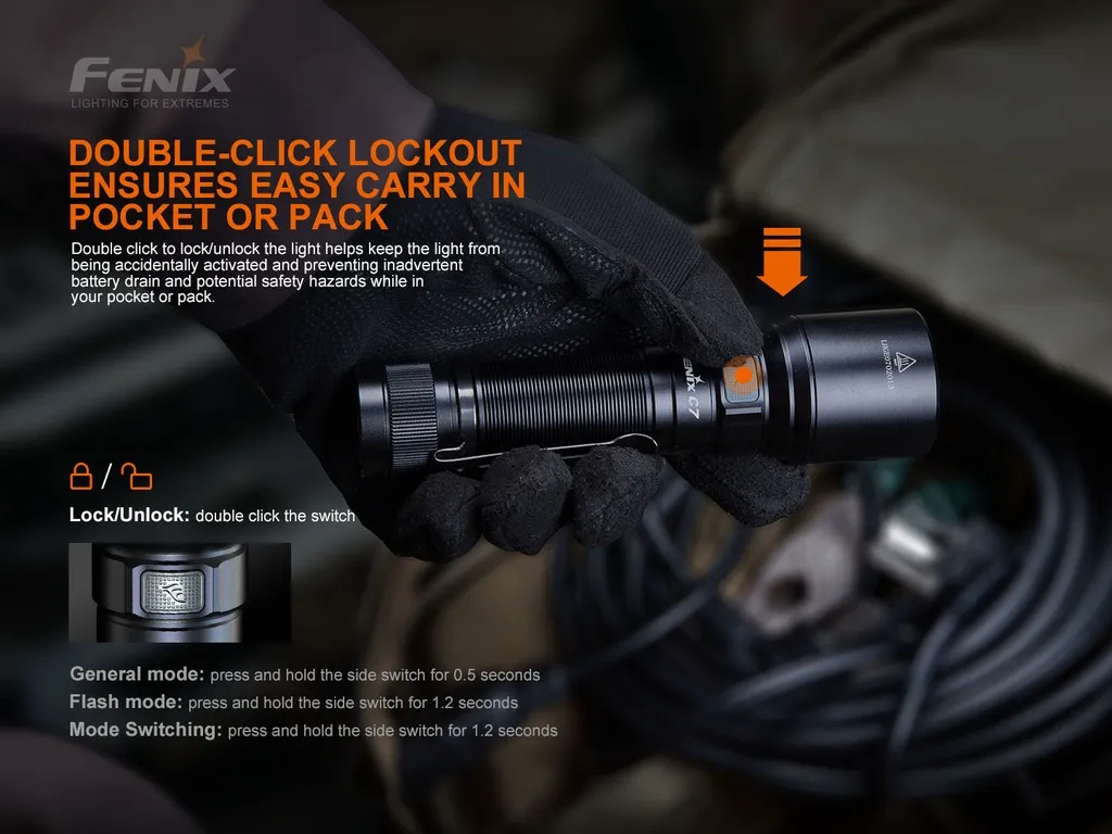 Fenix C7 High-Performance Rechargeable Flashlight - view 12