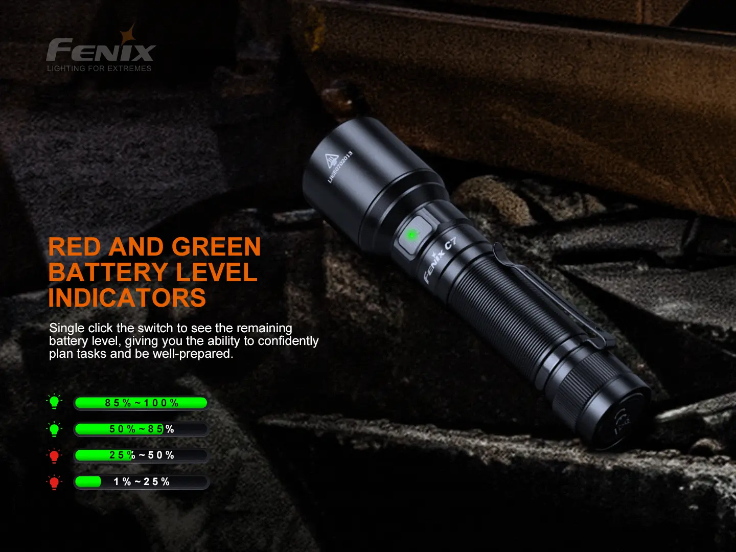 Fenix C7 High-Performance Rechargeable Flashlight - view 13