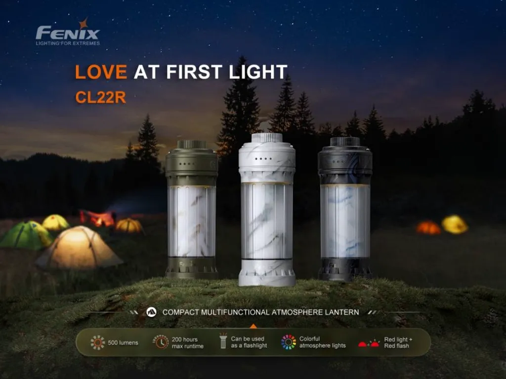 Fenix CL22R Outdoor Multicolored Camping Lantern