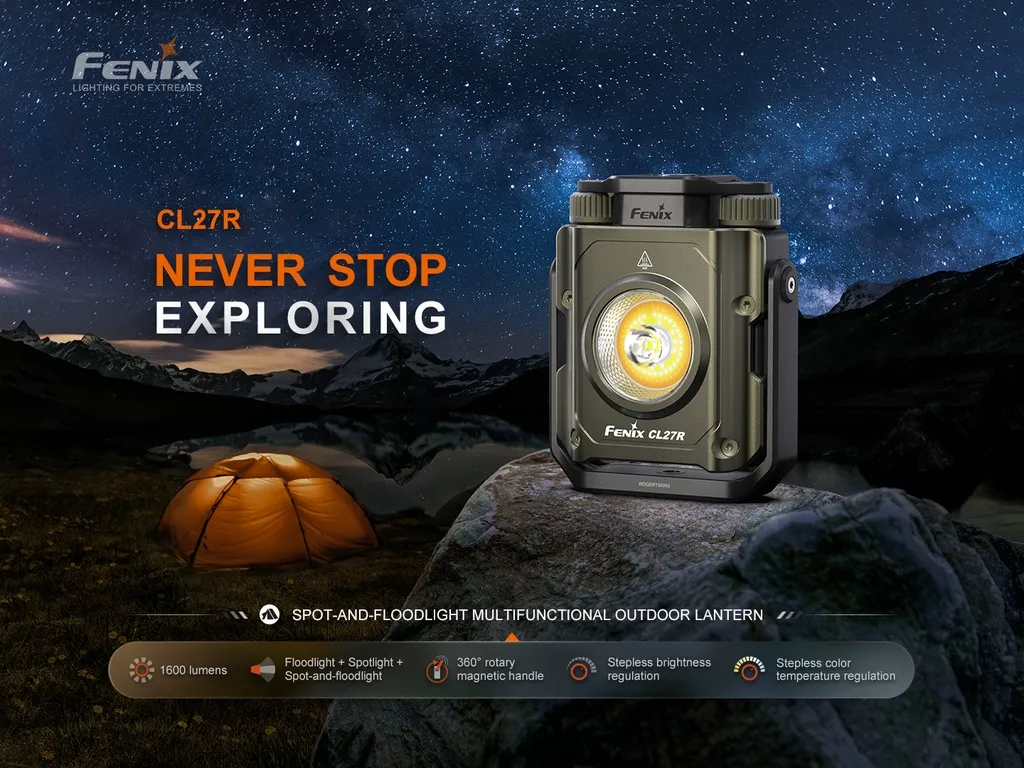 Fenix CL27R Spot-And-Floodlight Multifunctional Outdoor Lantern