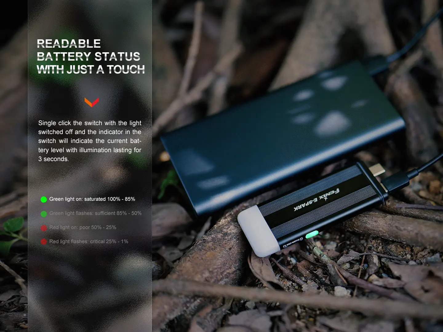 Fenix E-SPARK Emergency Rechargeable Keychain Flashlight - view 9