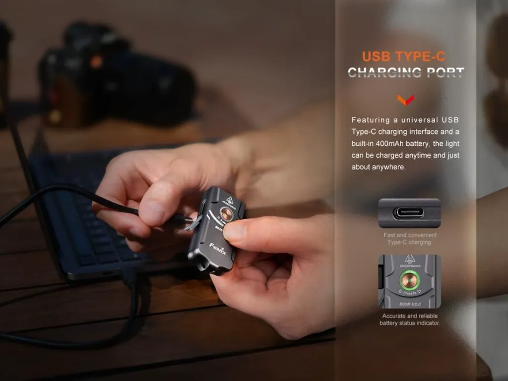 Fenix E03R V2.0 All-Metal Keychain Flashlight - view 10