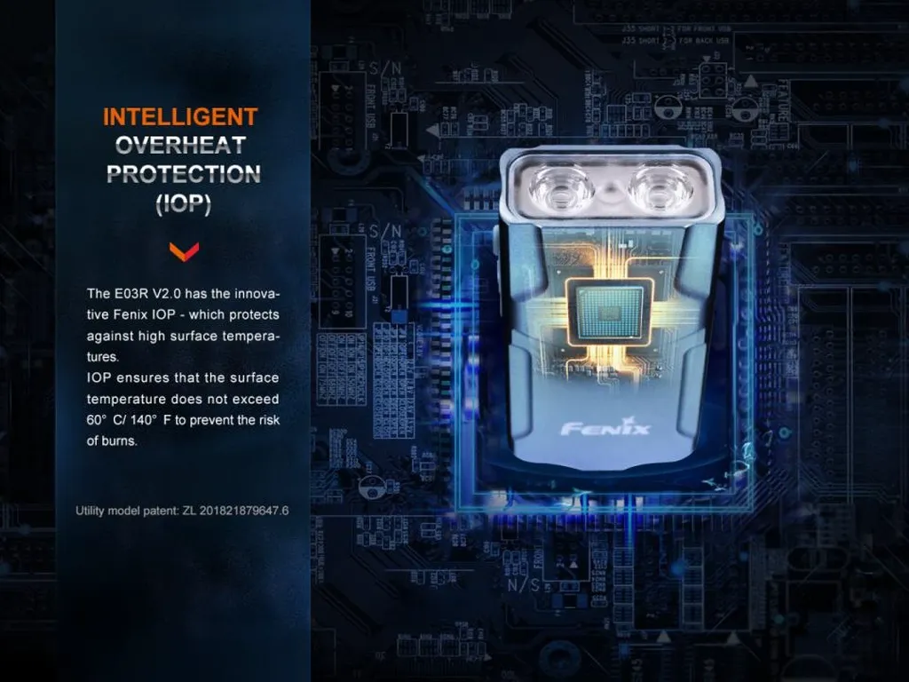 Fenix E03R V2.0 All-Metal Keychain Flashlight - view 12