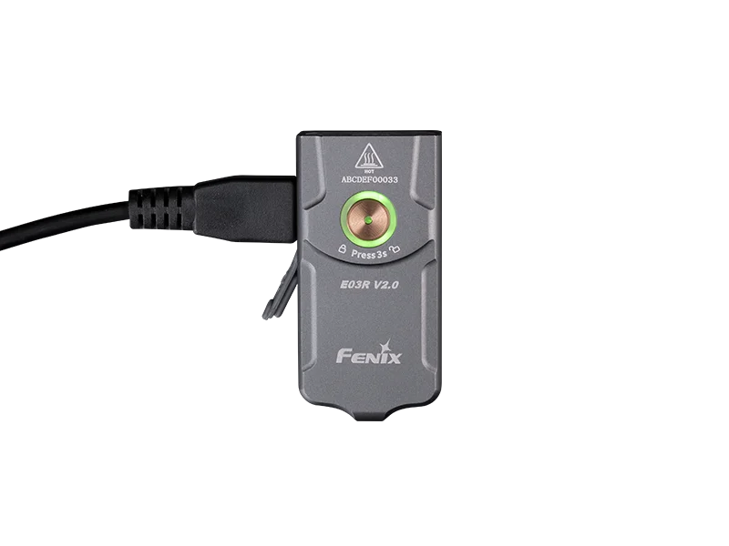 Fenix E03R V2.0 All-Metal Keychain Flashlight cutout