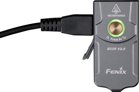 Fenix E03R V2.0 All-Metal Keychain Flashlight — detail view 3