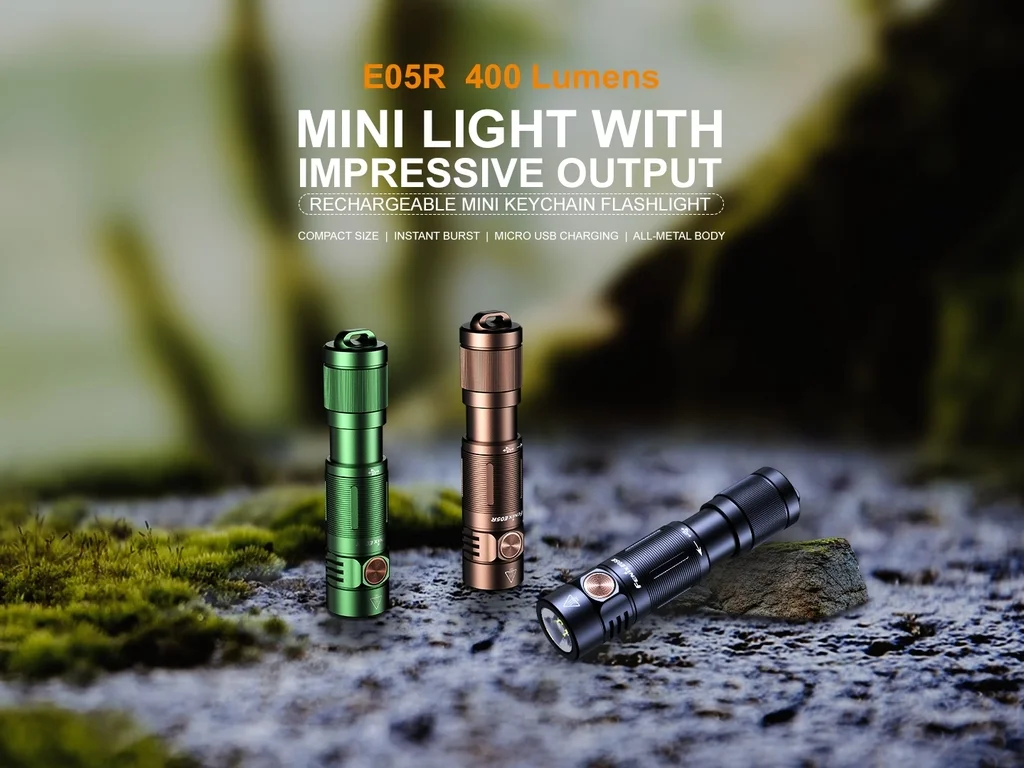 Fenix E05R Rechargeable Keychain Flashlight