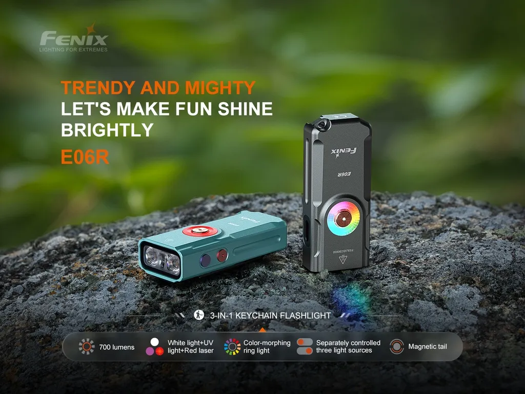 Fenix E06R 3-IN-1 Keychain Flashlight