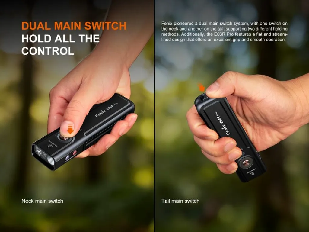 Fenix E06R Pro Three-Light-Source Dual-Switch Control Flashlight - view 7