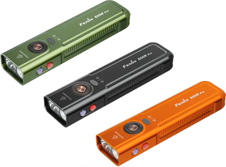 Fenix E06R Pro Three-Light-Source Dual-Switch Control Flashlight