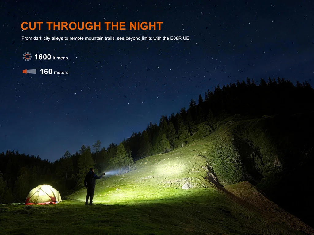 Fenix E08R UE Multiple-Light-Source Dual-Control Flashlight - view 2