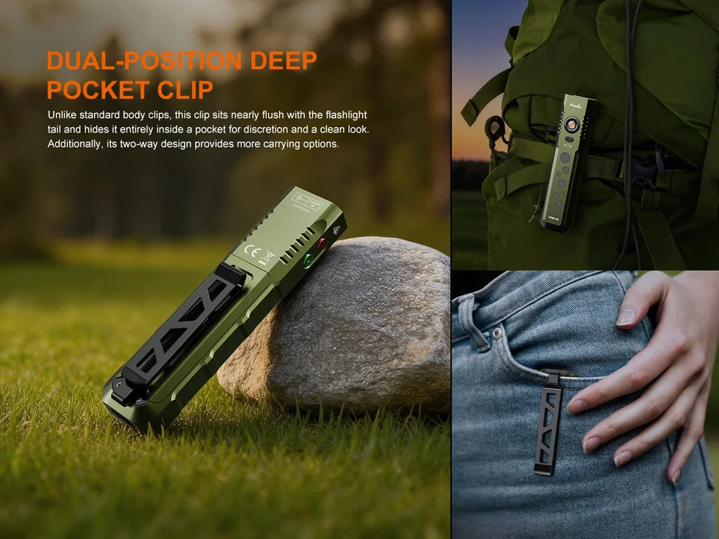 Fenix E08R UE Multiple-Light-Source Dual-Control Flashlight - view 13