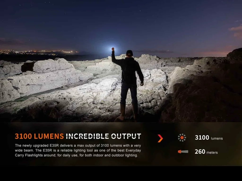 Fenix E35R High-Performance EDC Flashlight - view 2
