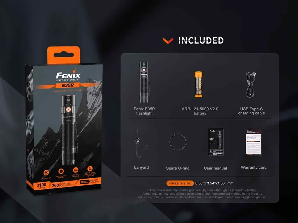 Fenix E35R High-Performance EDC Flashlight - view 15