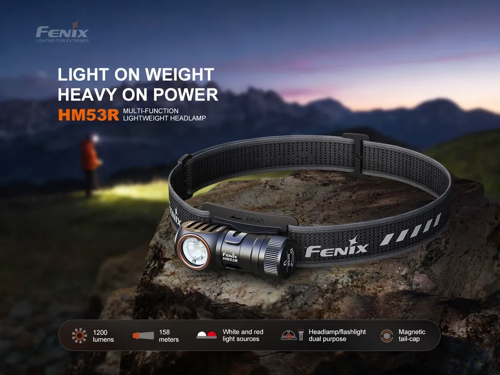 Fenix HM53R Multi-Function Lightweight Headlamp