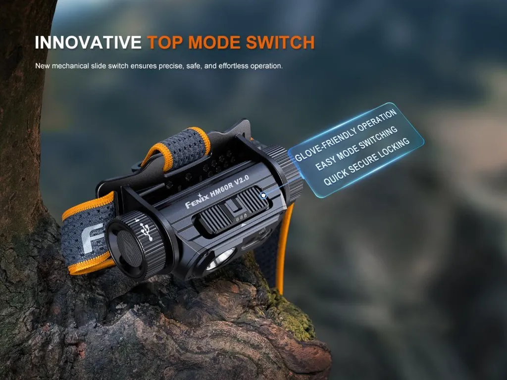 Fenix HM60R V2.0 Outdoor High-Performance Metal Headlamp - view 3