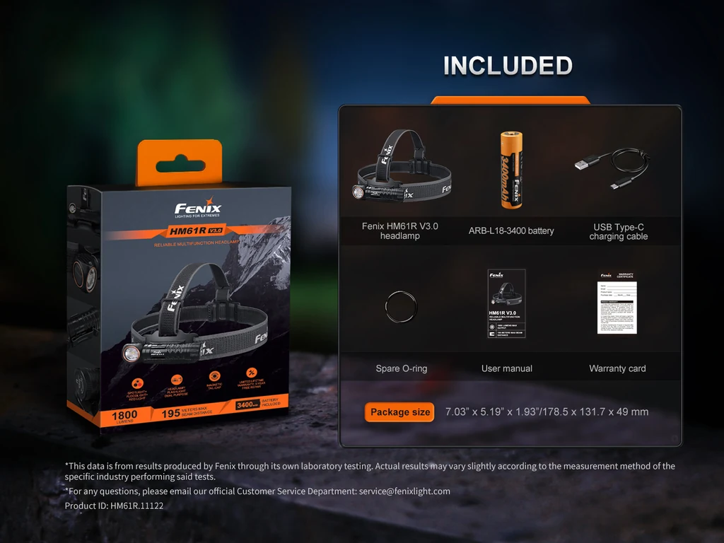 Fenix HM61R V3.0 Multifunctional Rechargeable Headlamp — view 16