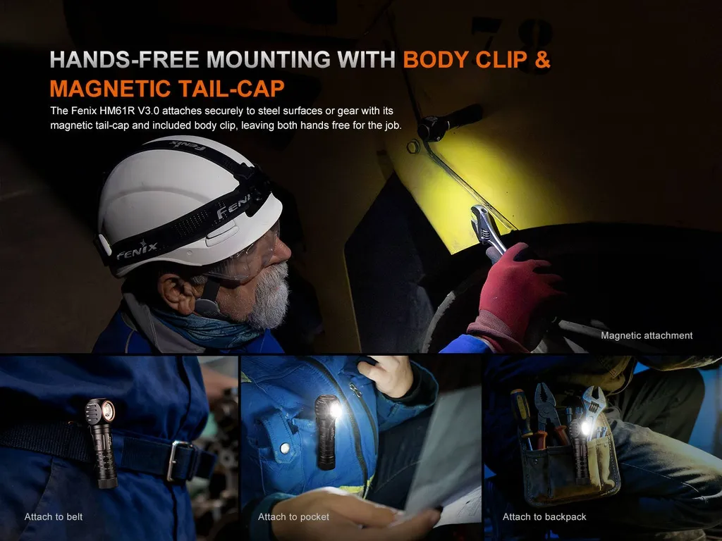 Fenix HM61R V3.0 Multifunctional Rechargeable Headlamp - view 11