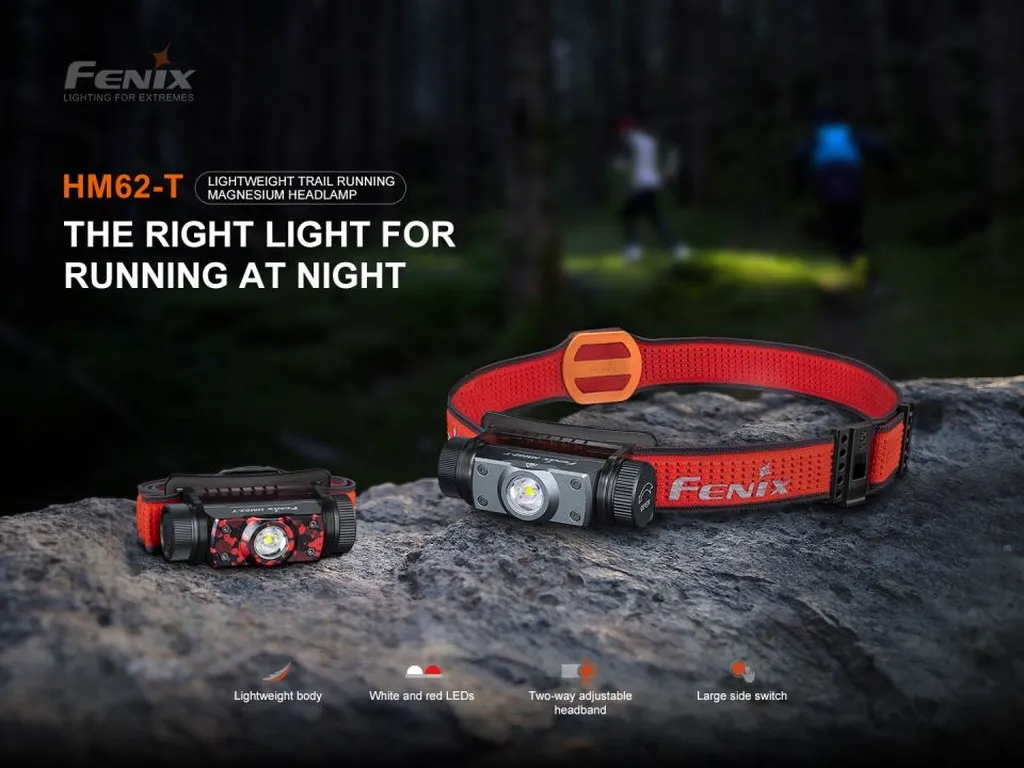 Fenix HM62-T Simple Lightweight Trail Running Headlamp