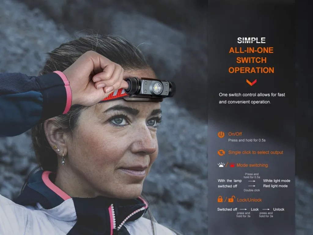 Fenix HM62-T Simple Lightweight Trail Running Headlamp - view 5
