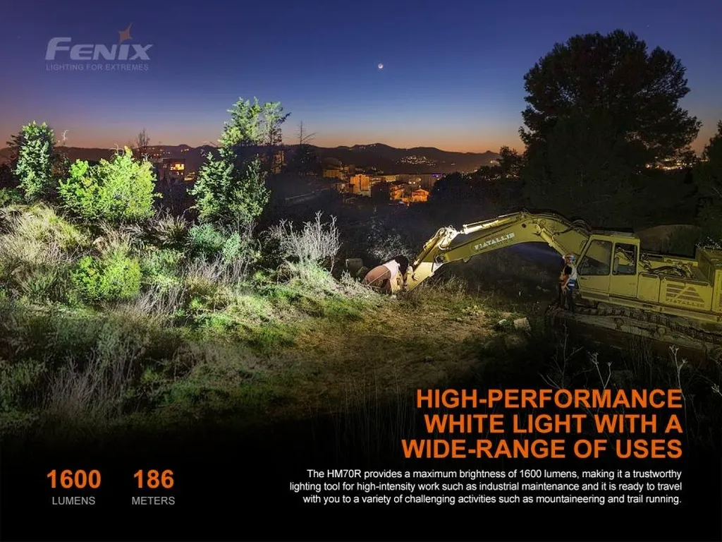 Fenix HM70R Triple Light Source Rechargeable Headlamp - view 2