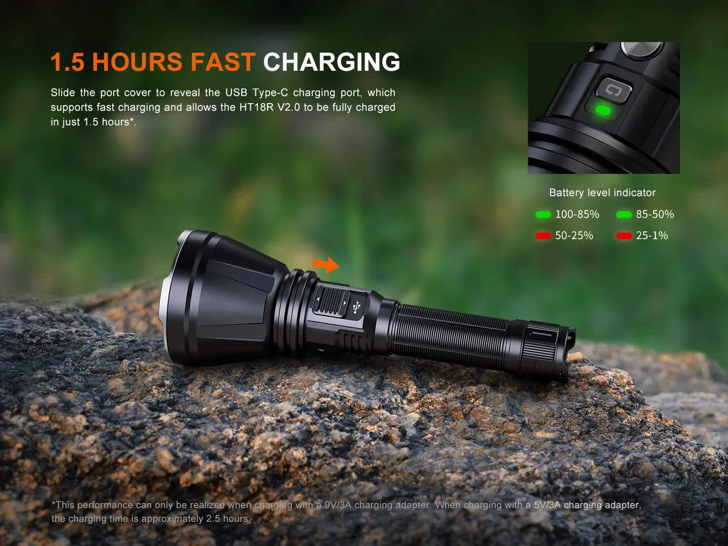 Fenix HT18R V2.0 Multi-Mode Outdoor Long-Range Hunting Flashlight - view 7