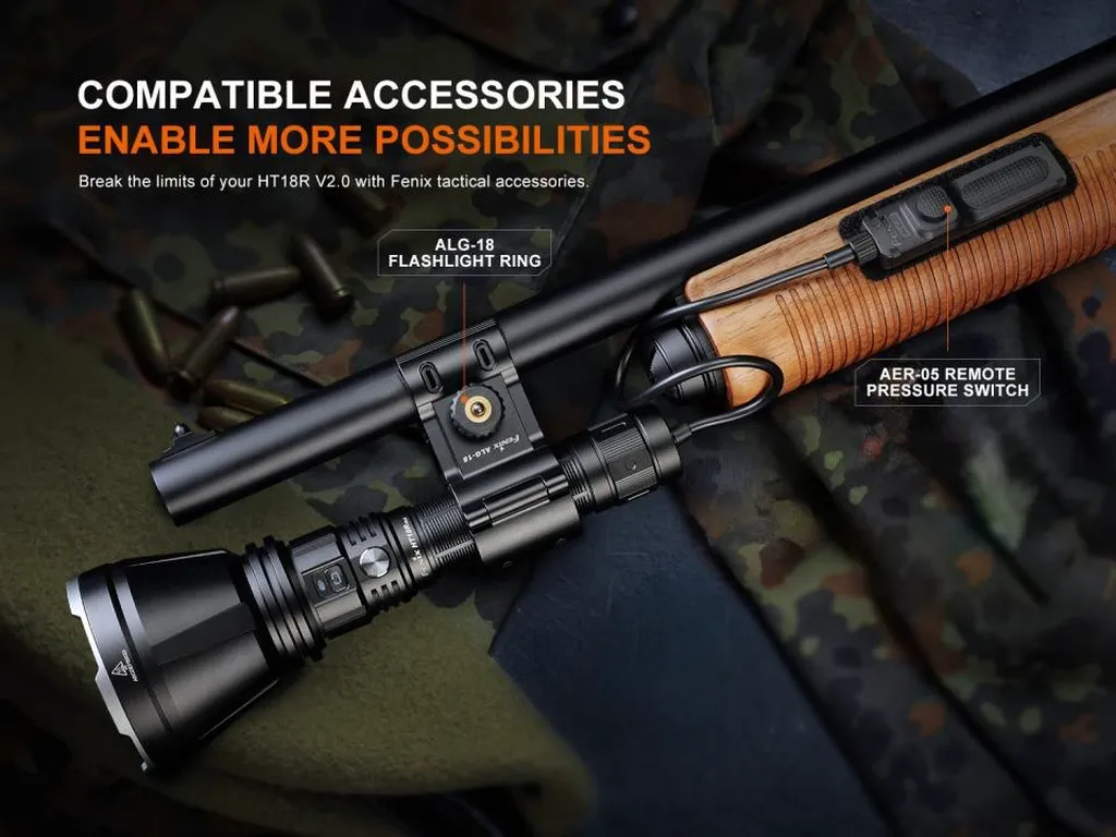 Fenix HT18R V2.0 Multi-Mode Outdoor Long-Range Hunting Flashlight - view 10