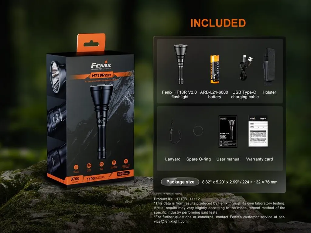 Fenix HT18R V2.0 Multi-Mode Outdoor Long-Range Hunting Flashlight - view 15