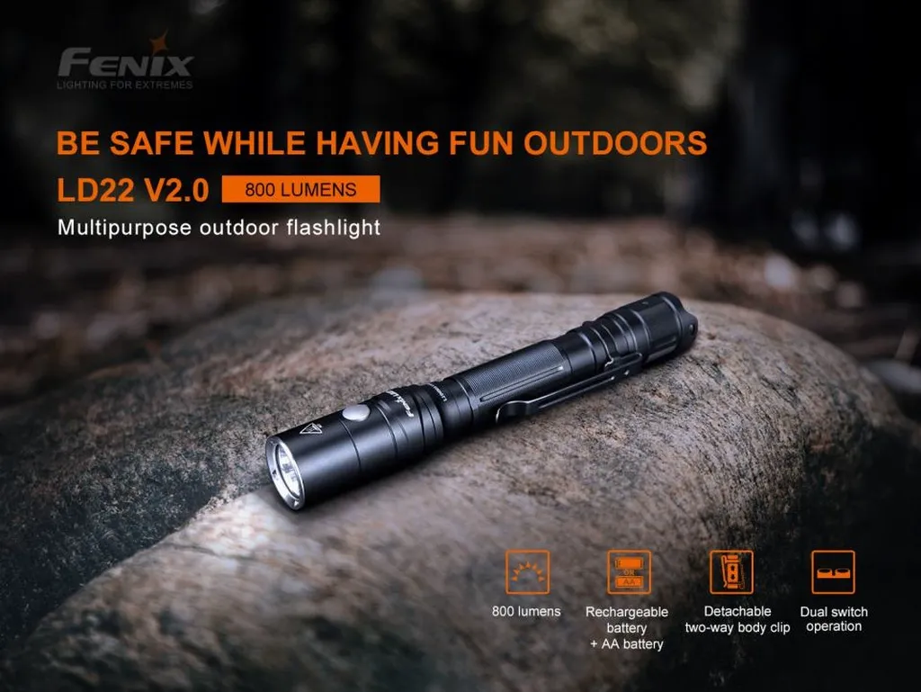 Fenix LD22 V2.0 Multipurpose Outdoor Flashlight