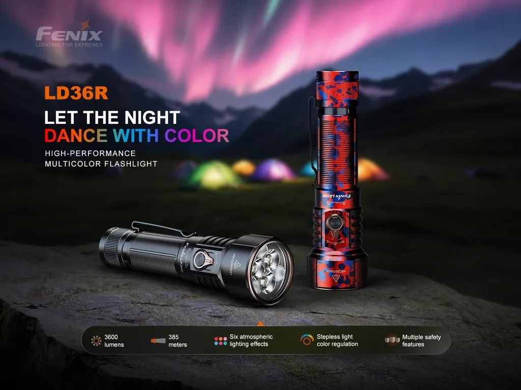 Fenix LD36R High-Performance Multicolor Flashlight